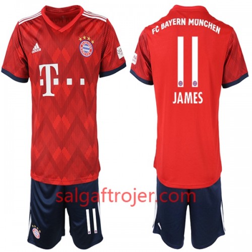 FC Bayern München Fodboldtrøjer James Rodriguez 11 Børn Hjemmebanesæt 2018/19 Kort ærmer FC Bayern München Fodboldtrøjer James Rodriguez 11 Børn Hjemmebanesæt 2018/19 Kort ærmer